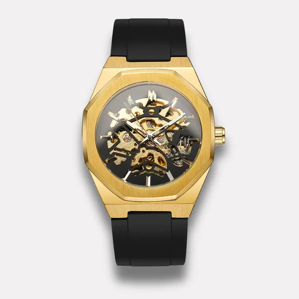 Relógio Masculino Dourado Modelo MT-01 Gold