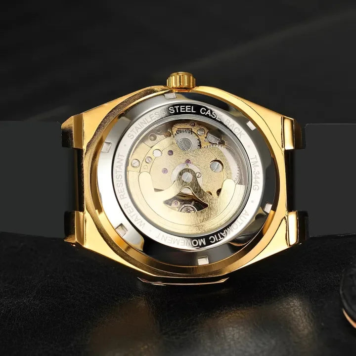 Relógio Masculino Dourado Modelo MT-01 Gold