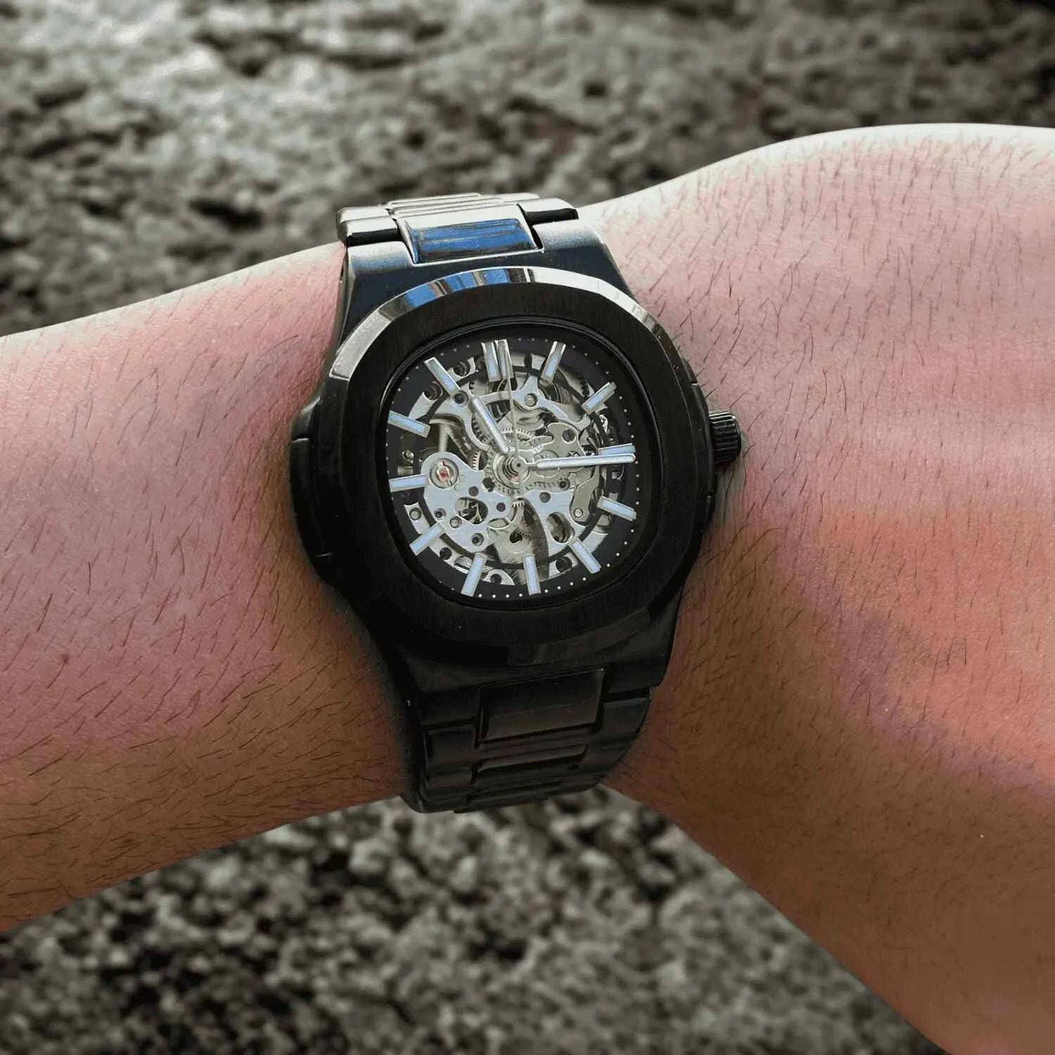 Relógio Masculino Preto Modelo MT-03 Black