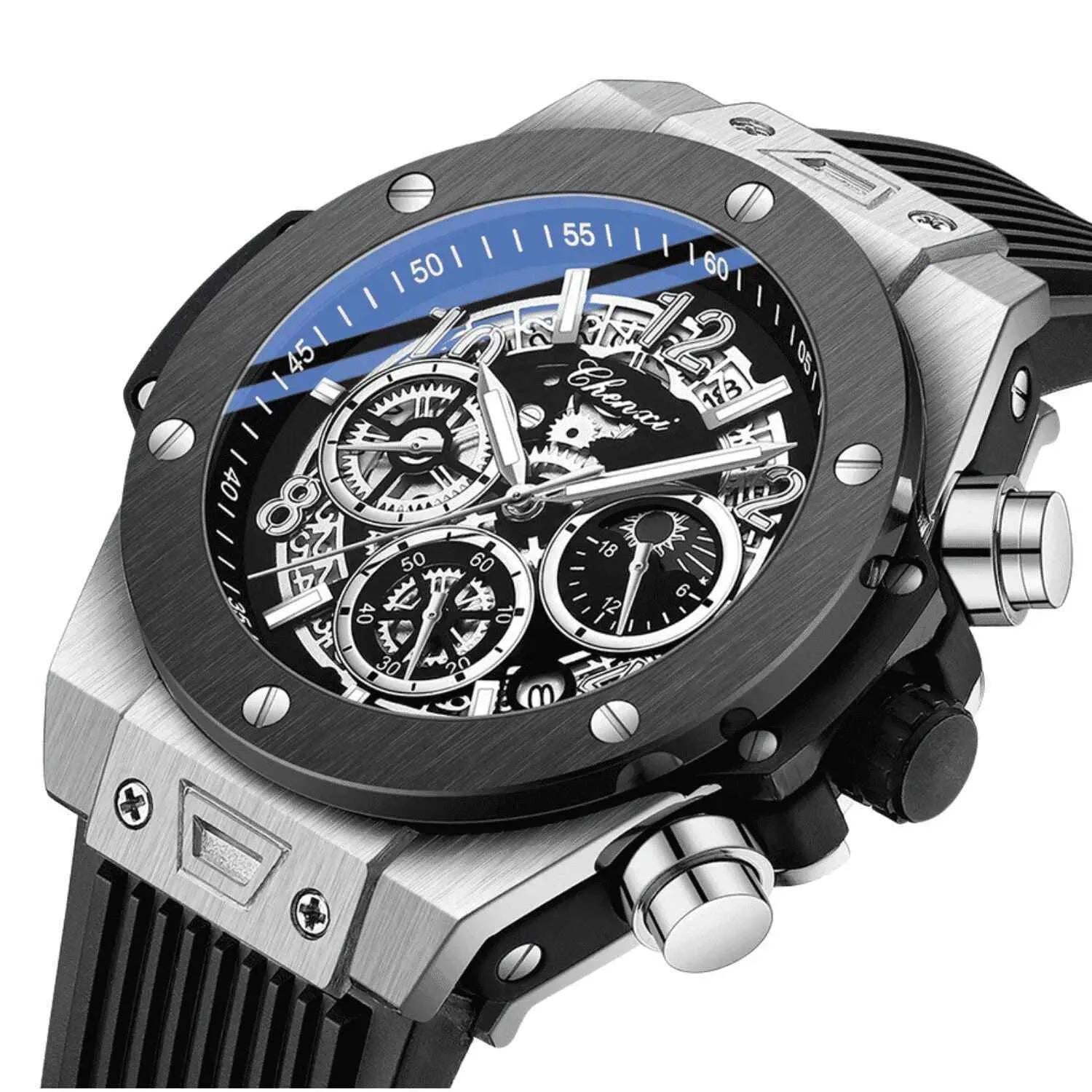 Relógio Masculino Prata Modelo MT-02 Silver