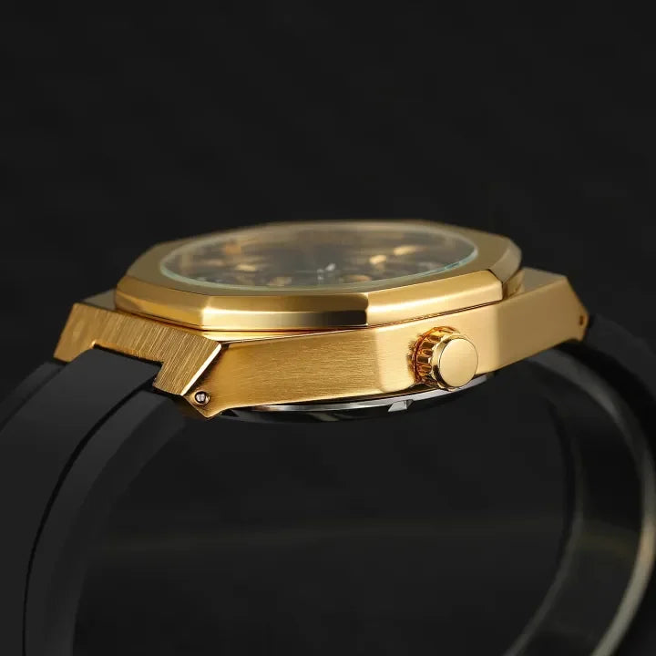 Relógio Masculino Dourado Modelo MT-01 Gold