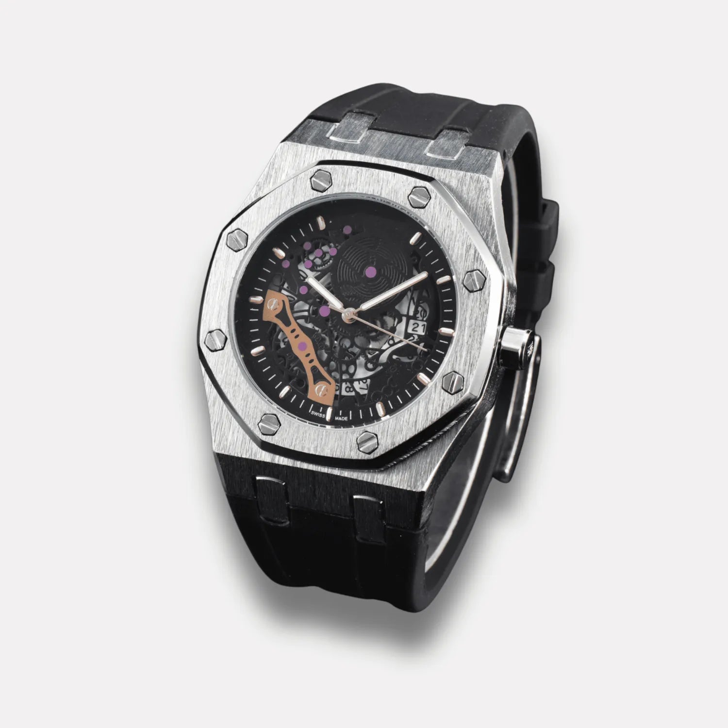 Relógio Masculino Prata Modelo MT-04 Silver